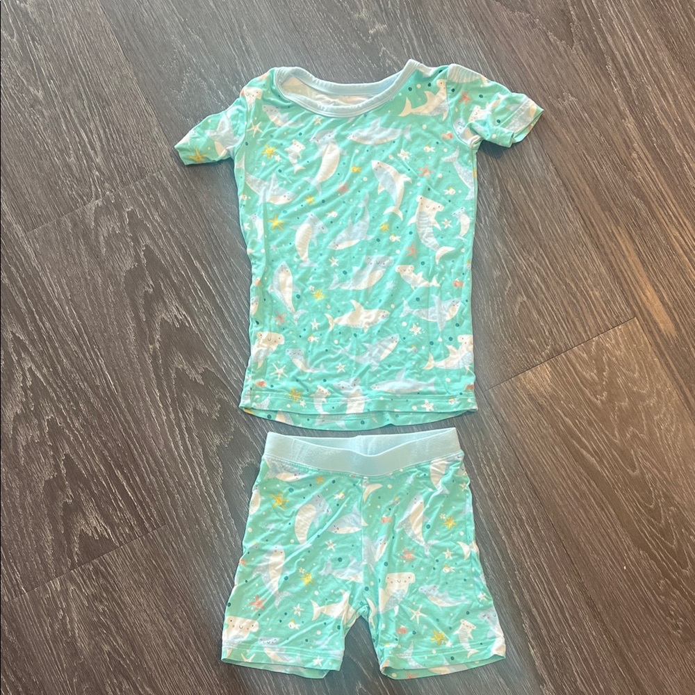 Little Sleepies bamboo short 2T set. In GREAT CONDITION.